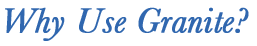 why use granite by nik-a-de